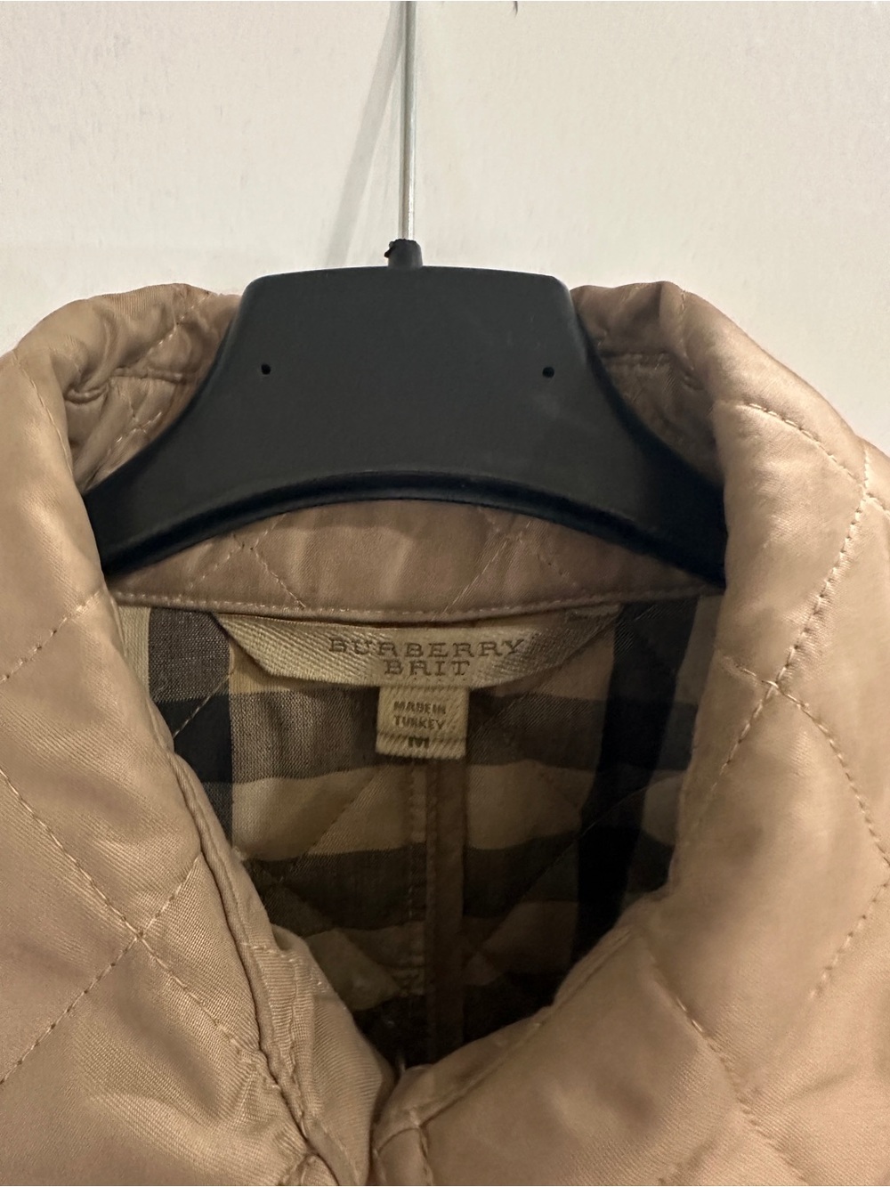 Burberry Quilted Tan Button-Front Jacket - Picture 3 of 8